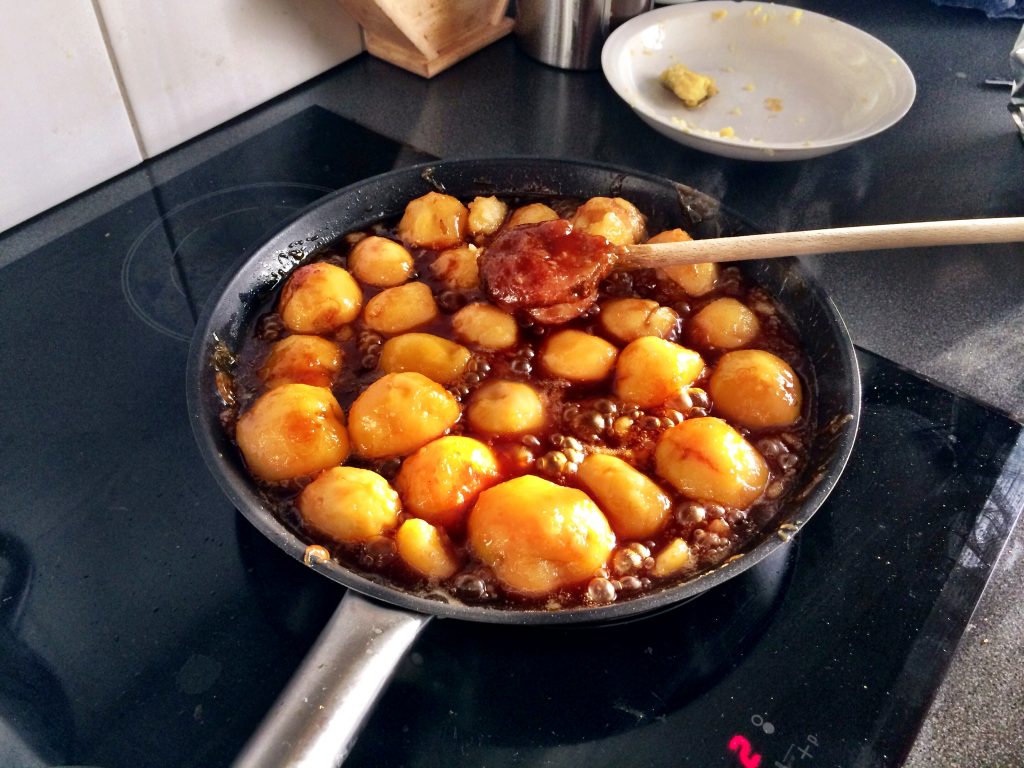 Caramelised potatoes