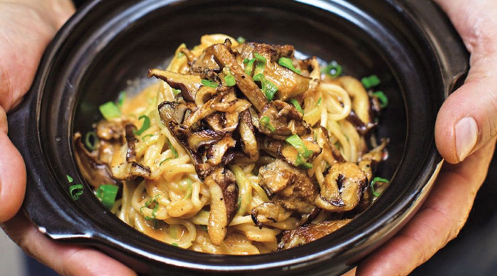 Dan Dan Noodles with Shiitake Mushrooms