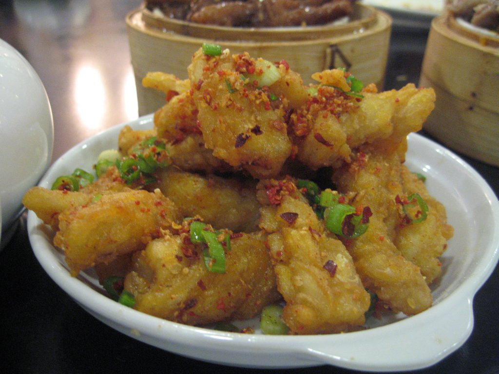 Deep fried squid