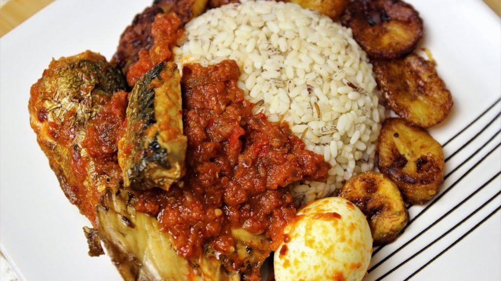 ofada rice and stew