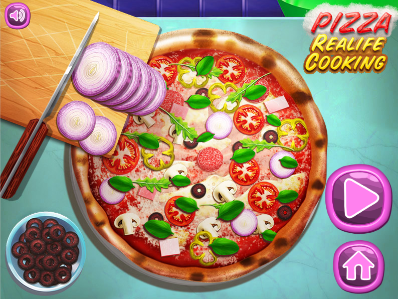 play pizza seving food games flonga