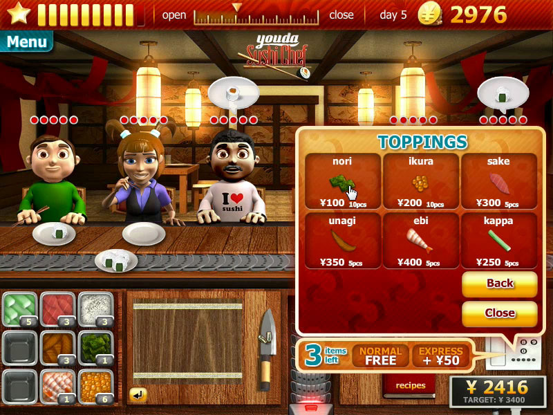 youda sushi chef free full version