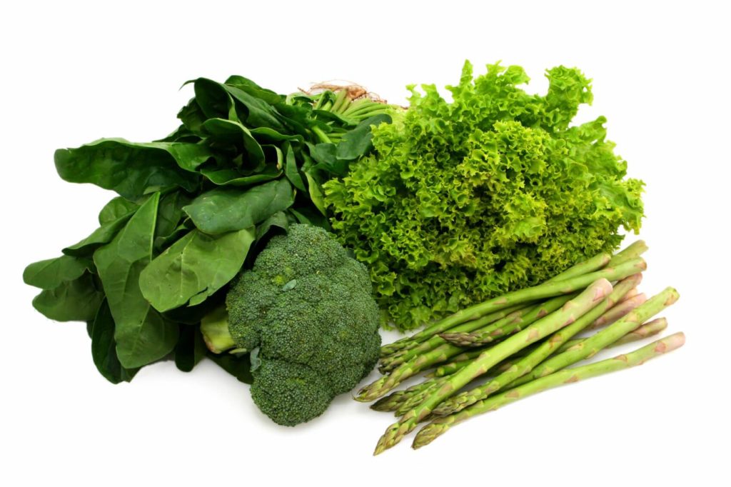 Leafy green vegetables