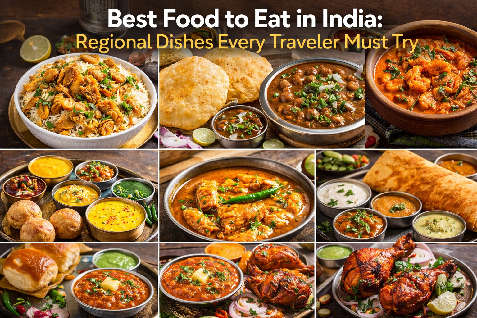 Best Food to Eat in India: Regional Dishes Every Traveler Must Try