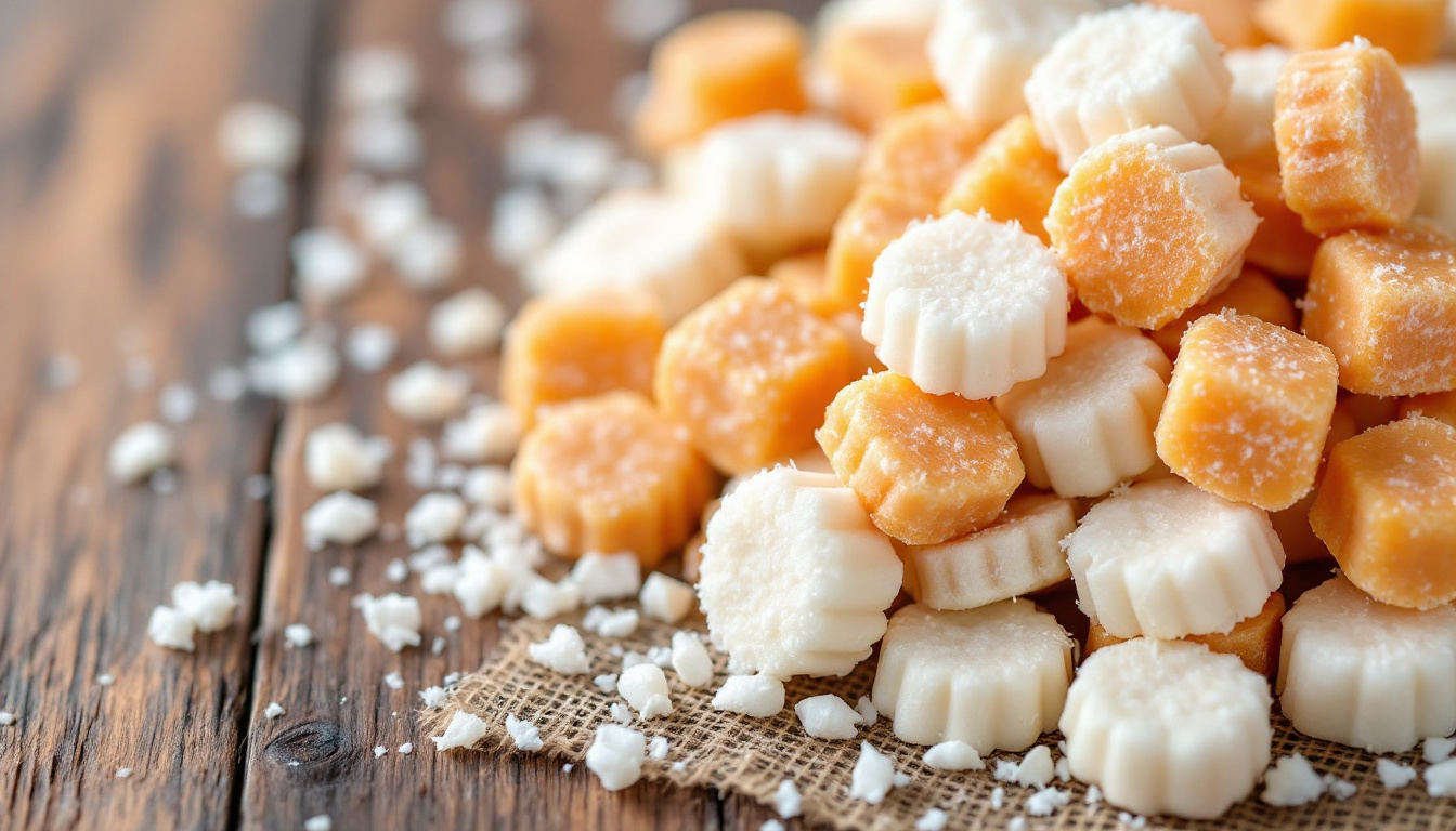 Cocadas, colorful Colombian coconut candies