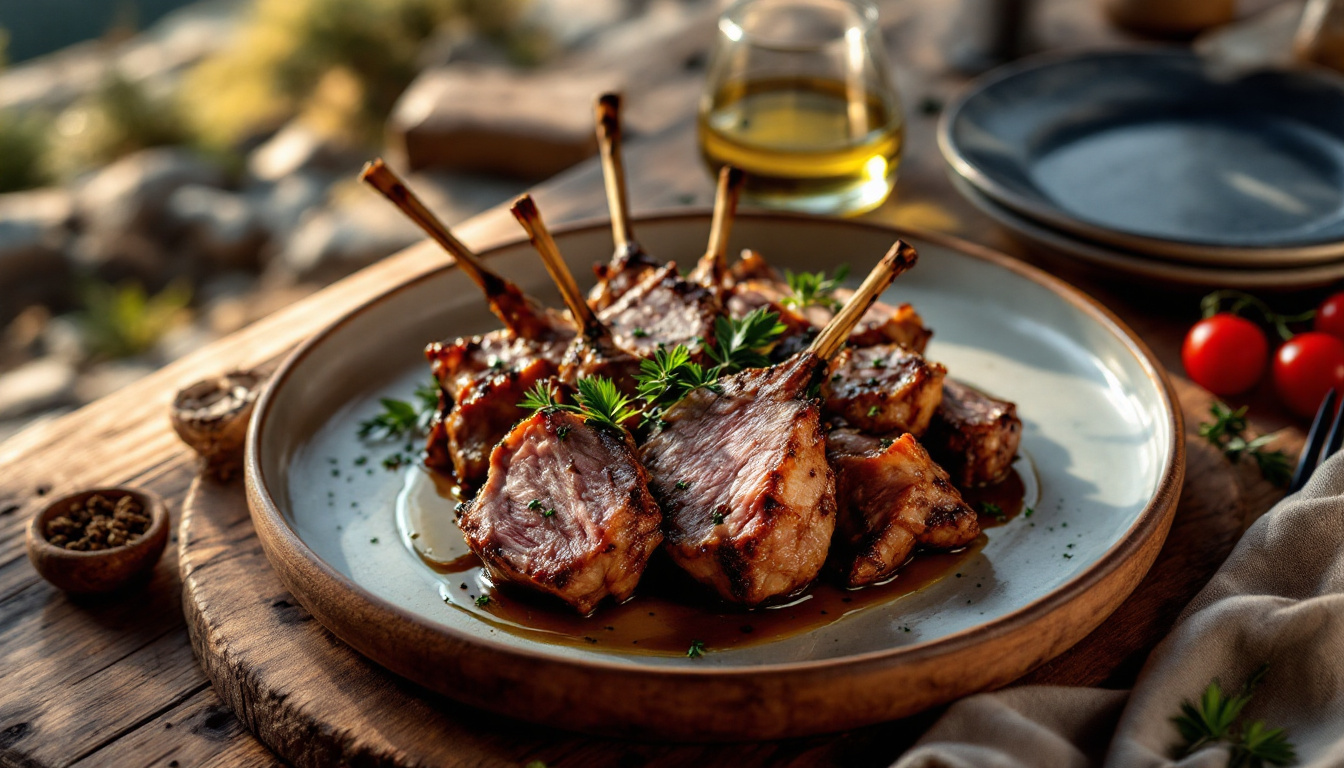 Antikristo, Cretan lamb roasted on skewers around an open fire