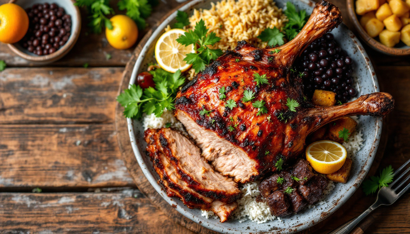 Lechon asado, Cuban garlicky roast pork with crackling