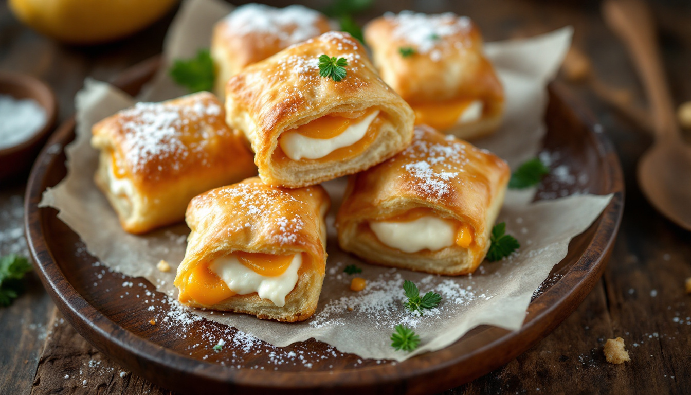 Guava and cheese pastelitos, flaky Cuban pastries