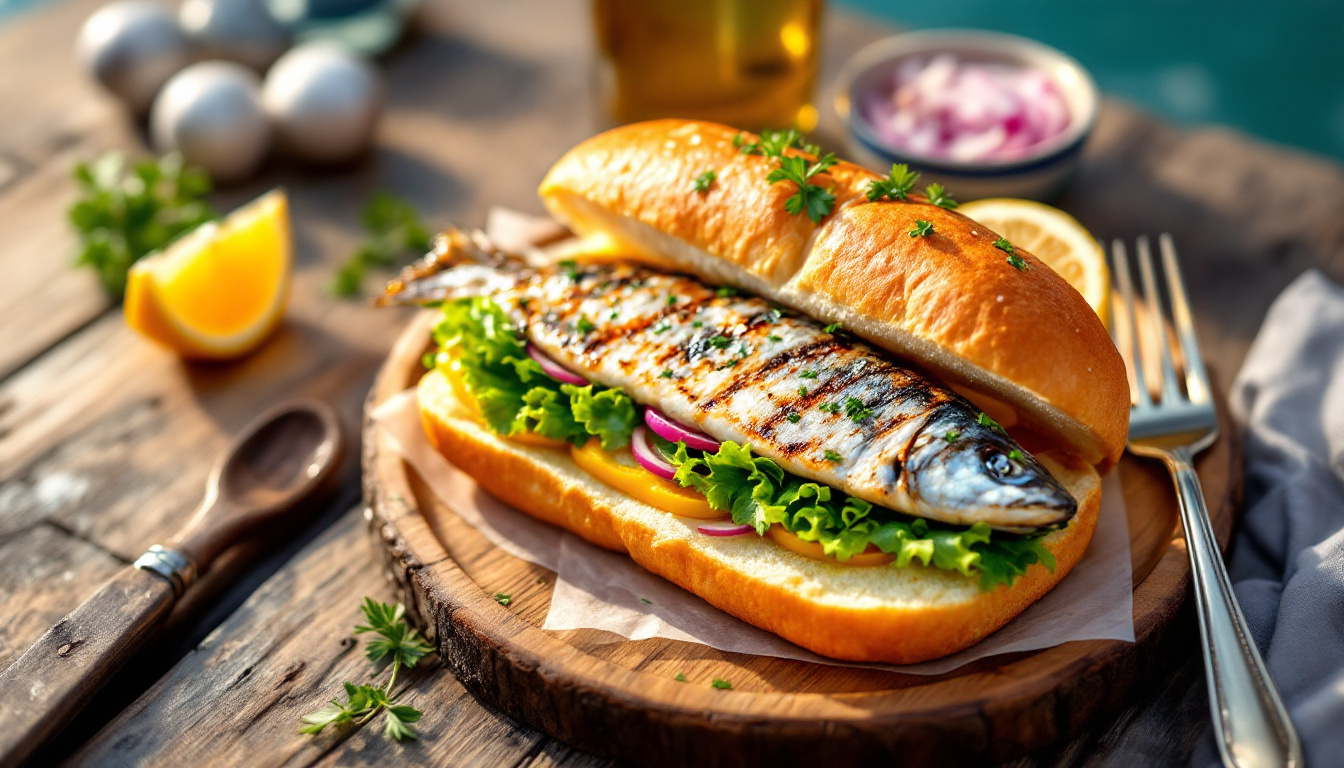 The best food in Istanbul: a balik ekmek grilled fish sandwich by the Bosphorus at Eminonu