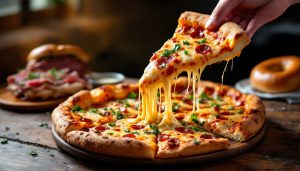 Best food in New York City: a folded New York pizza slice