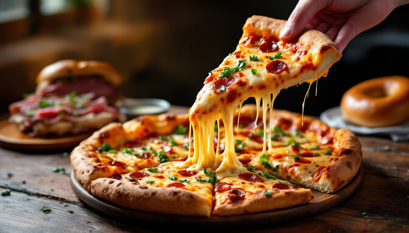 Best food in New York City: a folded New York pizza slice