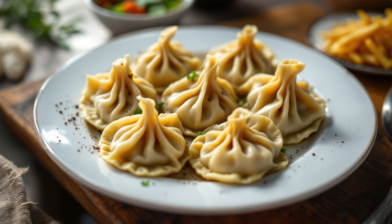 Georgian khinkali soup dumplings