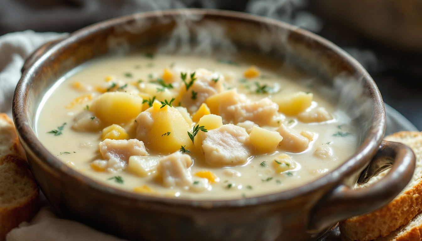 Cullen skink, Scottish smoked haddock and potato soup