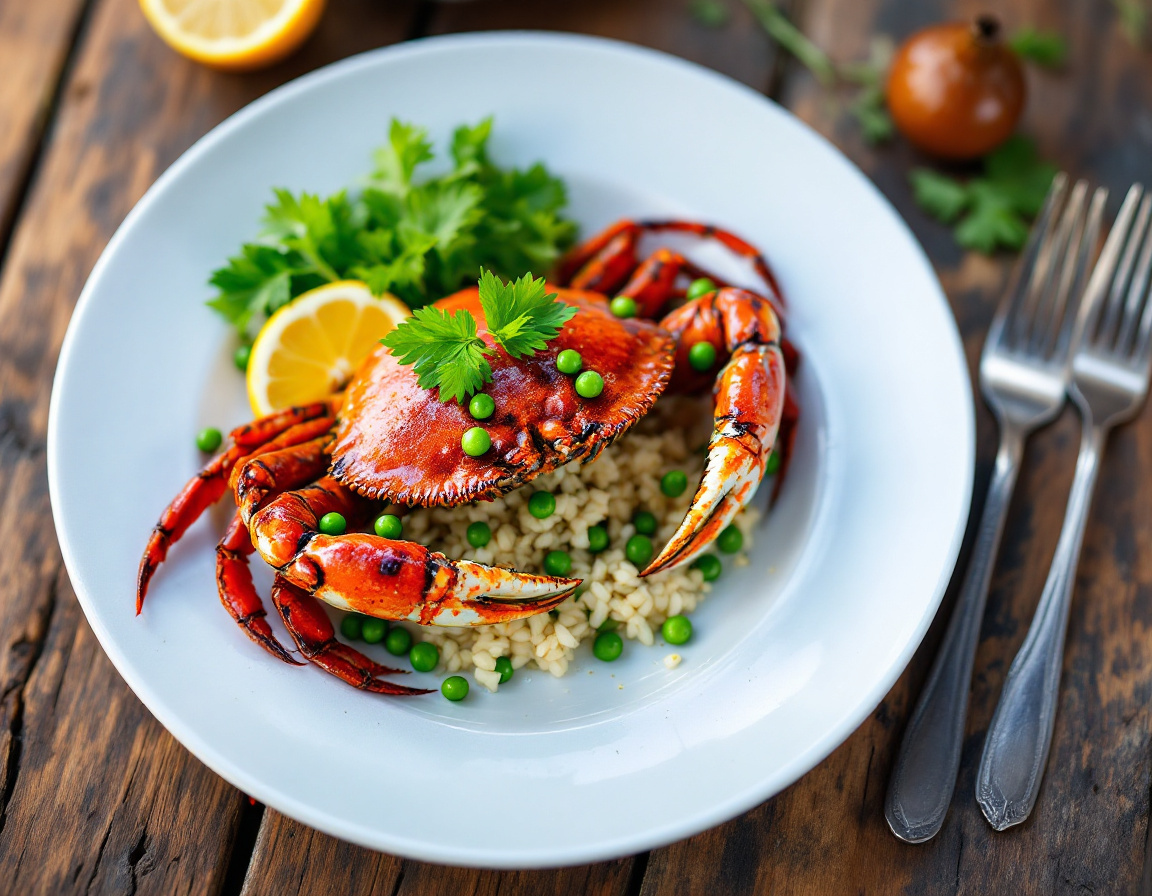 Kep crab stir-fried with fresh green Kampot pepper
